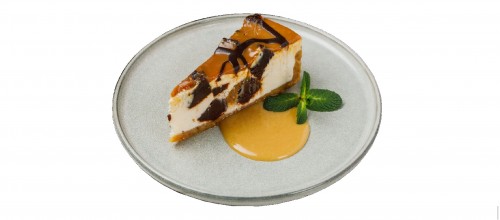 Торт"Чизкейк с брауни и карамелью",150г